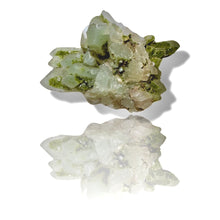 Load image into Gallery viewer, Druzy Epidote on Milk Quartz, Turkey