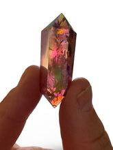Load image into Gallery viewer, ‘Twin Flame’ Aura Double Coated & Double Terminated, Brazilian Quartz, USA aura