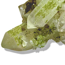 Load image into Gallery viewer, Druzy Epidote on Milk Quartz, Turkey