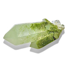 Load image into Gallery viewer, Druzy Epidote on Milk Quartz, Turkey
