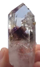Load image into Gallery viewer, Smoky Phantom Amethyst with Analcime, Prehnite, Hematite, Enhydro, Dendrites, Streep Mine, Goboboseb, Namibia • Reserved