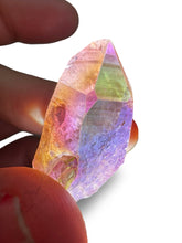 Load image into Gallery viewer, Baby Pink Aura Double Coated Lemurian Seed, Brazilian Quartz, USA aura