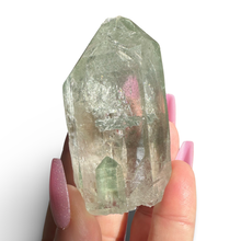 Load image into Gallery viewer, Rare Chlorite Phantom Himalayan Samadhi Quartz Point, Meru Peak, India - Reserved