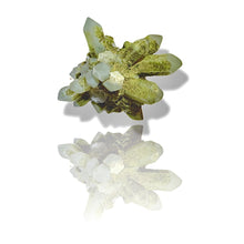 Load image into Gallery viewer, Druzy Epidote on Milk Quartz, Turkey
