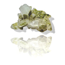 Load image into Gallery viewer, Druzy Epidote on Milk Quartz, Turkey