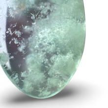 Load image into Gallery viewer, ‘Cloud Stone’ Green Alabaster Palm, Tremolite, Nephrite, Albite, Amphibole, Quartz and Obsidian Glass Slag, Wyoming, USA