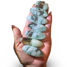 Load image into Gallery viewer, ‘Cloud Stone’ Green Alabaster Shiva Lingham, Tremolite, Nephrite, Albite, Amphibole, Quartz and Obsidian Glass Slag, Wyoming, USA