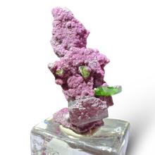 Load image into Gallery viewer, Rare Chromium Titanite with Amesite and Calcite, Saranovskii Mines, Perm Krai , Russia