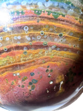 Load image into Gallery viewer, Orbicular Ocean Jasper Sphere, Old Stock, First Vein  Multicolored Rainbow, Madagascar
