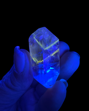 Load image into Gallery viewer, Ametrine Freeform with UV Reactive Powellite Phantoms, Galileia, Minas Gerais, Brazil
