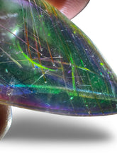 Load image into Gallery viewer, Polished Golden Rutile Aura Stone, Brazilian Quartz, USA aura
