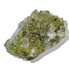Load image into Gallery viewer, Druzy Epidote on Milk Quartz, Turkey
