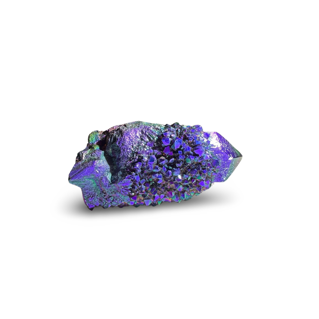 AAA Grade, Double Aura Coated Midnight Purple Aura Spirit Quartz, USA