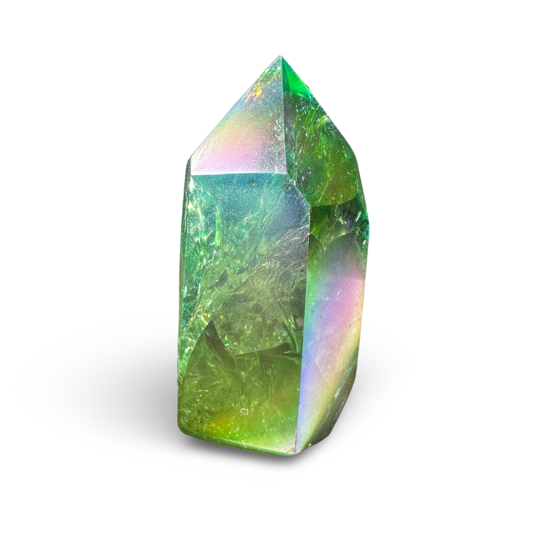 AAA Grade, Double Aura Coated Tower, Aqua Aura Quartz, USA - Reserved*