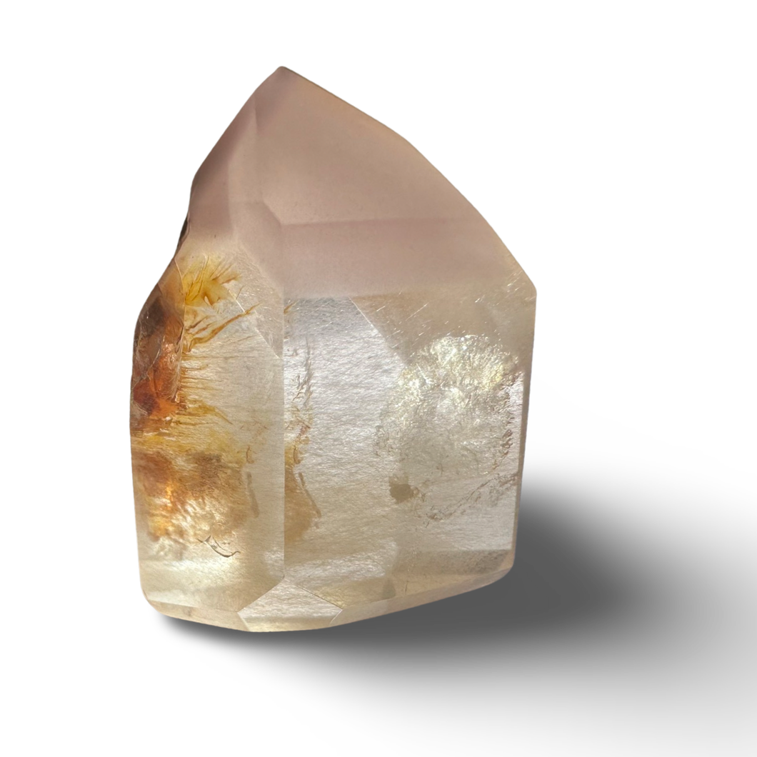 Pink Lithium Phantom Rutile Tower, Minas Gerais, Brazil