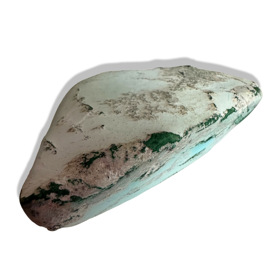 Polished Chrysocolla with Malachite, Shattukite, Goethite and Heteragonite, DRC, The Congo, Africa