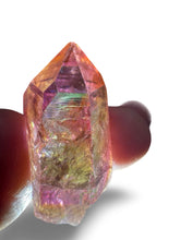 Load image into Gallery viewer, Baby Pink Aura Double Coated Lemurian Seed, Brazilian Quartz, USA aura
