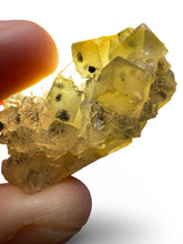 Load image into Gallery viewer, Fluorite on Quartz Mini, Tanzania
