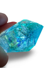 Load image into Gallery viewer, Ocean Aqua Aura Double Coated Lemurian Seed, Brazilian Quartz, USA aura
