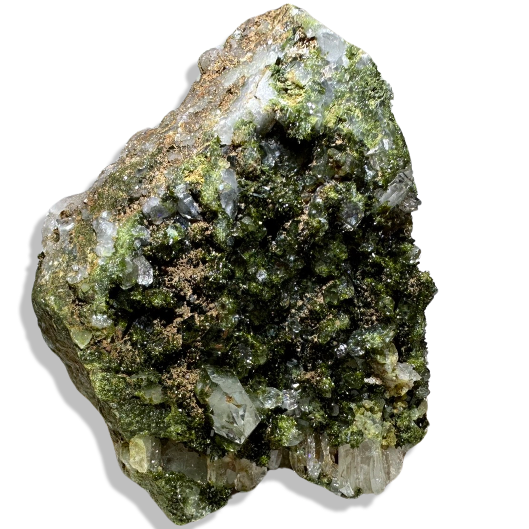 Crystallized Epidote and Quartz, Turkey