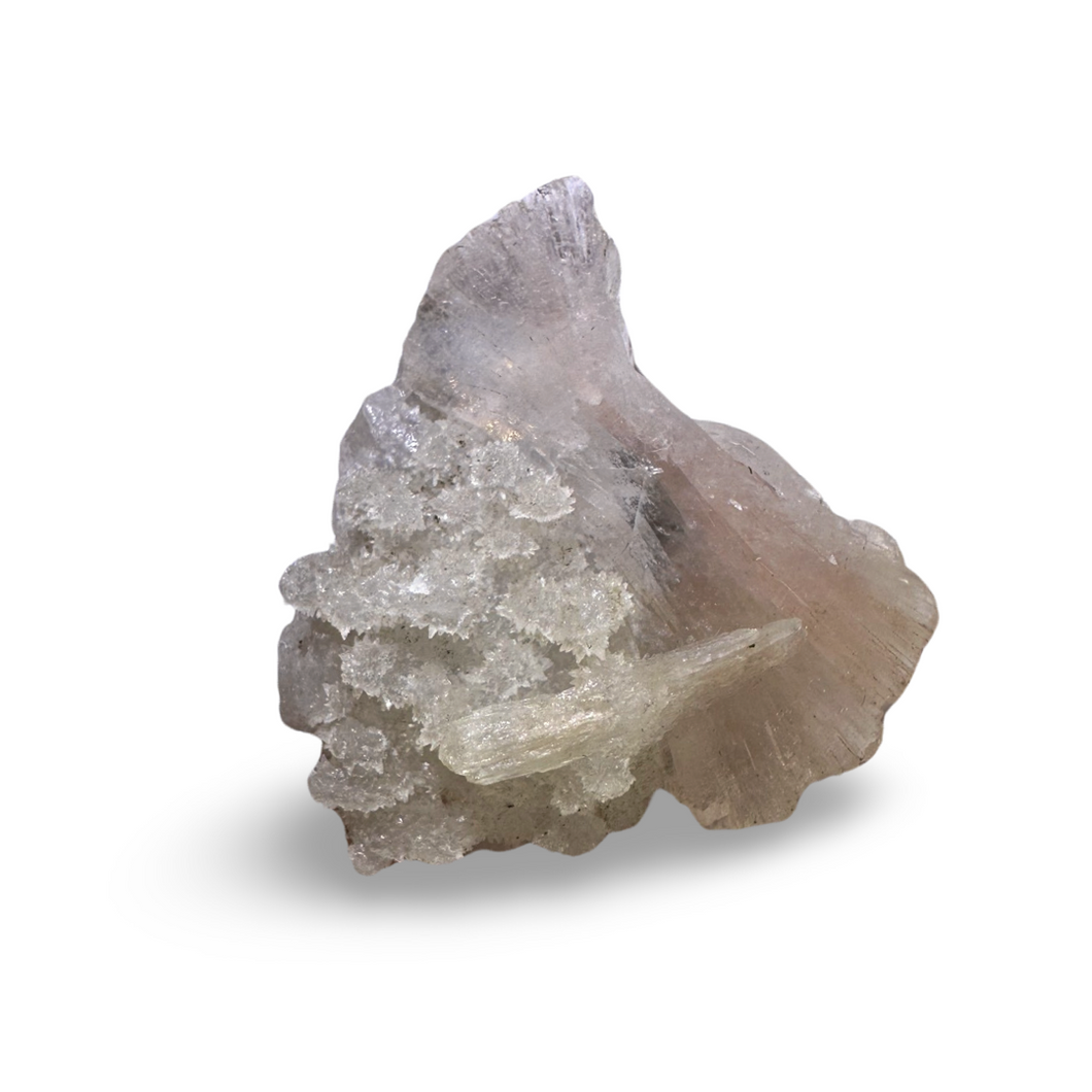 ‘Hello Kitty’ High Grade Heulanditw with Peach Stilbite, Deccan Traps, India