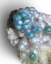 Load image into Gallery viewer, Copper, Chrysocolla &amp; Malachite in Botryoidal Chalcedony, Obi Island, Indonesia

