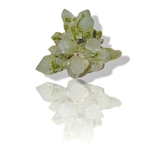 Load image into Gallery viewer, Druzy Epidote on Milk Quartz, Turkey
