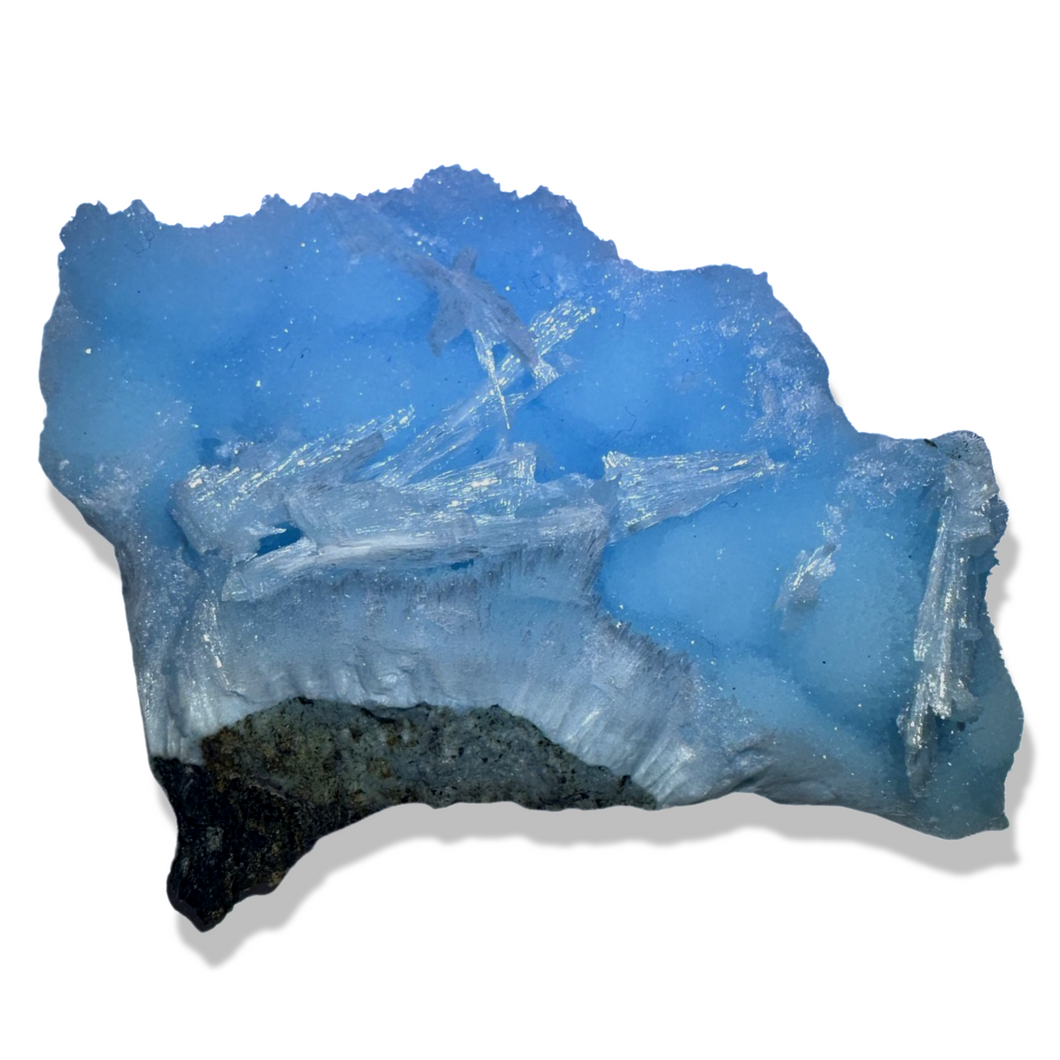 Blue Aragonite, Yunnan Province, China