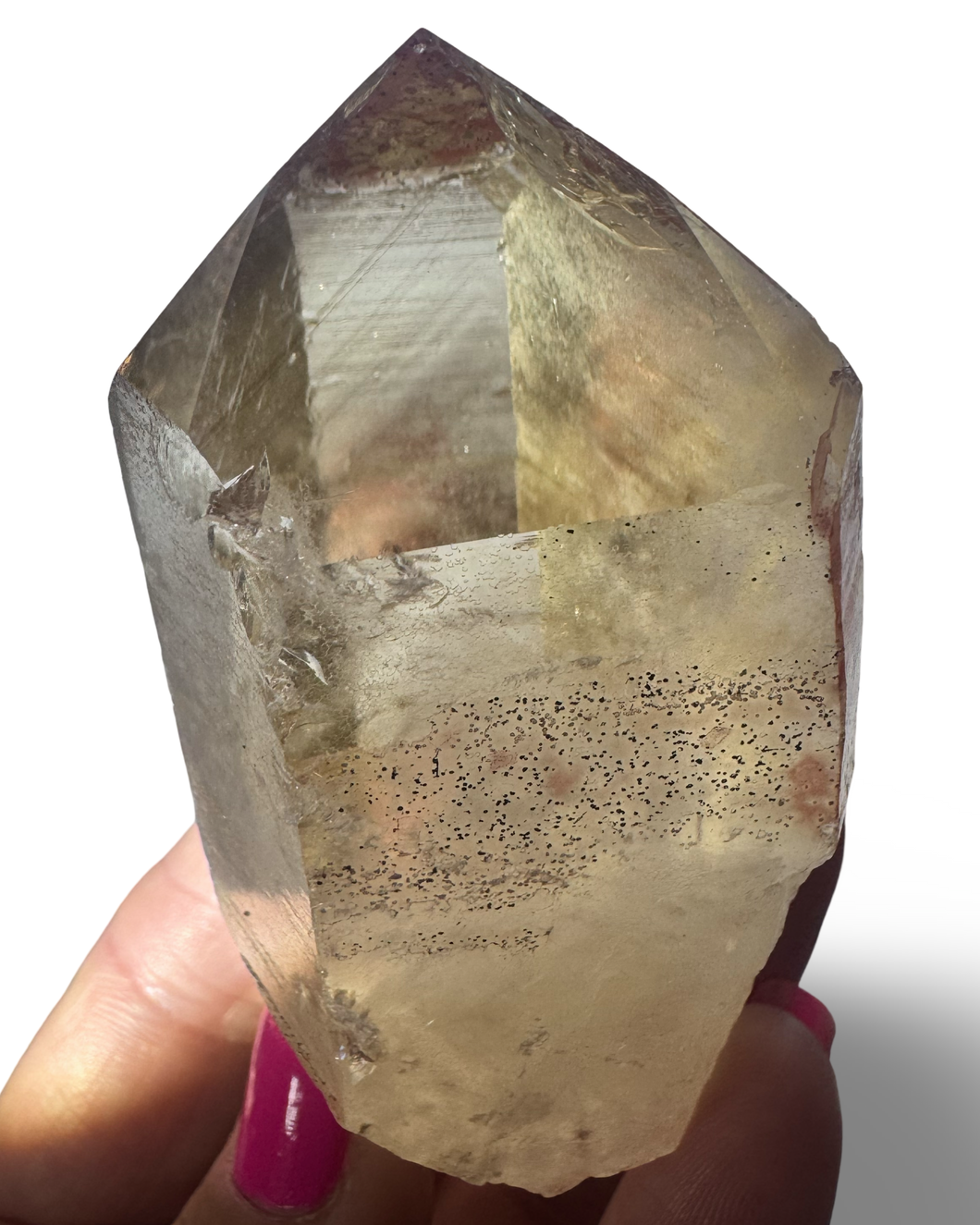 Blood Citrine Phantom Lemurian, Taquaral, Itinga, Minas Gerais, Brazil