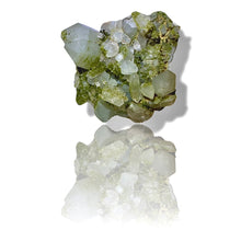 Load image into Gallery viewer, Druzy Epidote on Milk Quartz, Turkey
