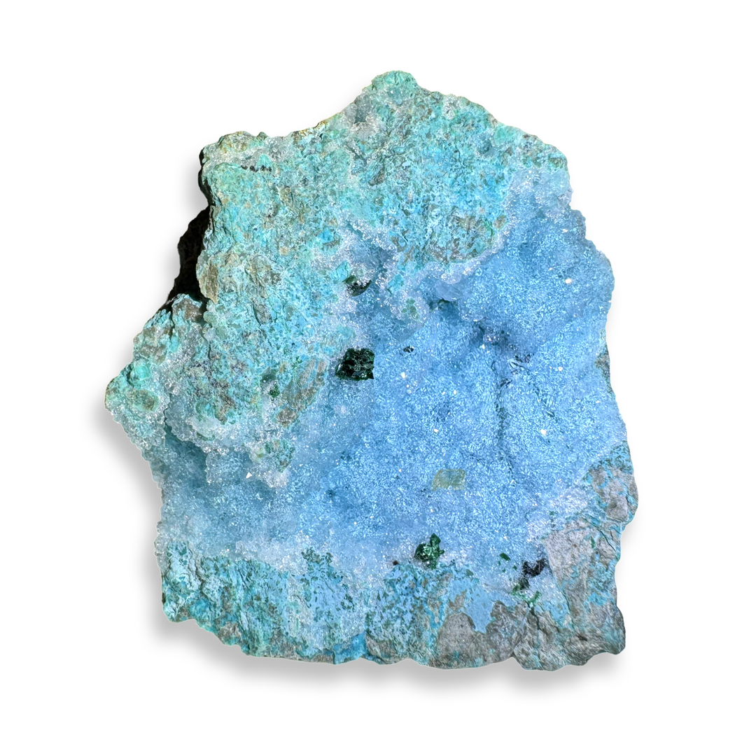 Druzy Chrysocolla & Malachite, DRC, Africa, L'Etoile du Congo Mine