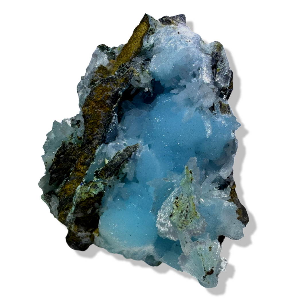 Blue Aragonite, Yunnan Province, China