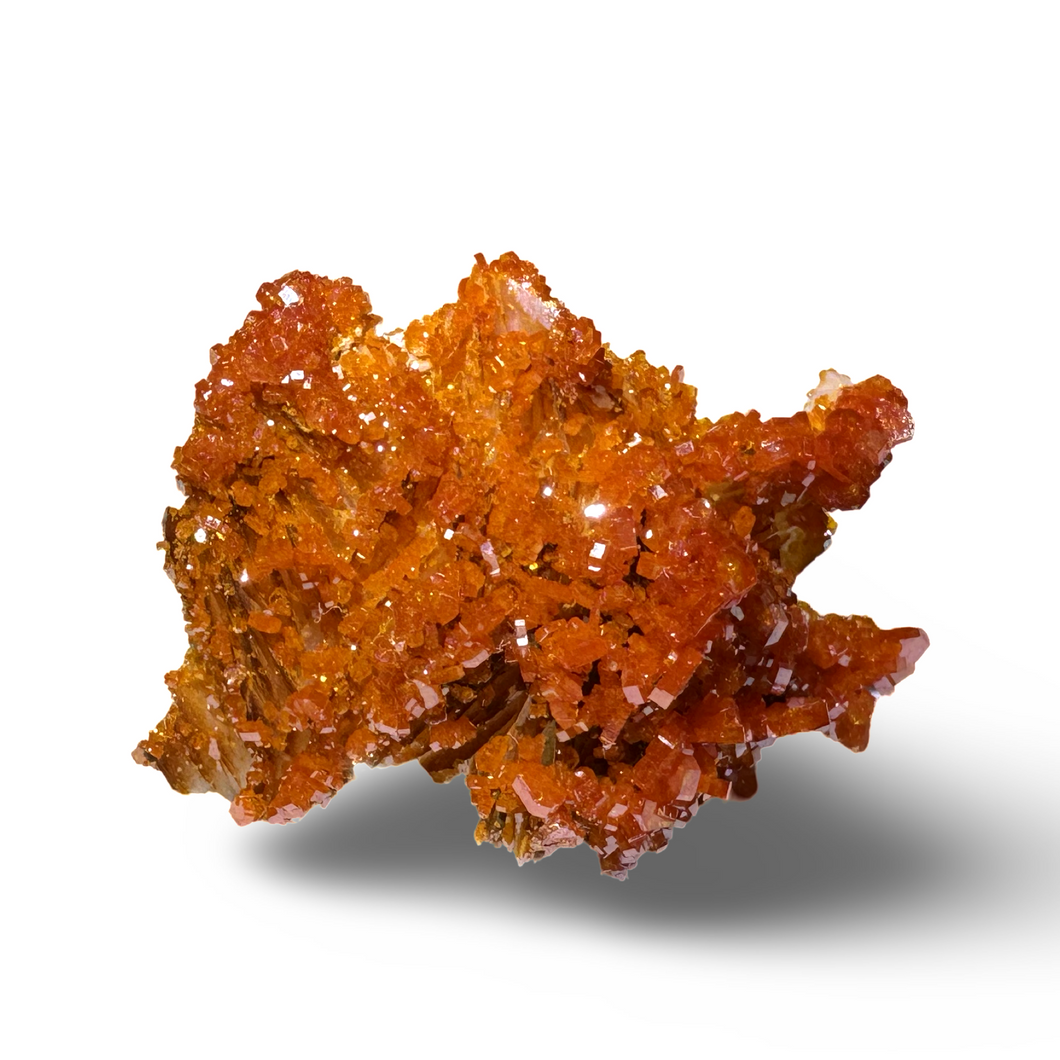 Vanadinite on Barite, Milbladen Mining District, Morocco