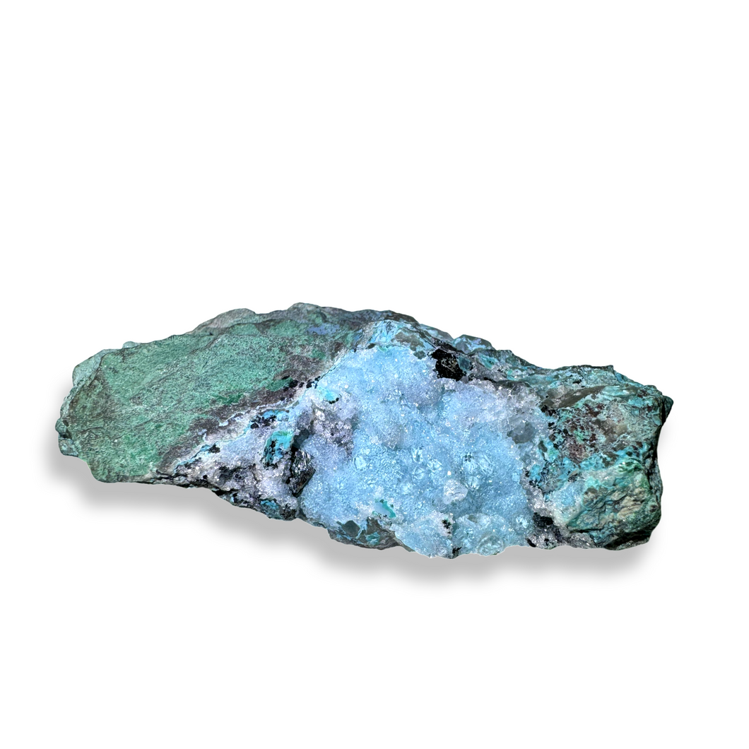 Druzy Chrysocolla Shattuckite, DRC, Africa, L'Etoile du Congo Mine