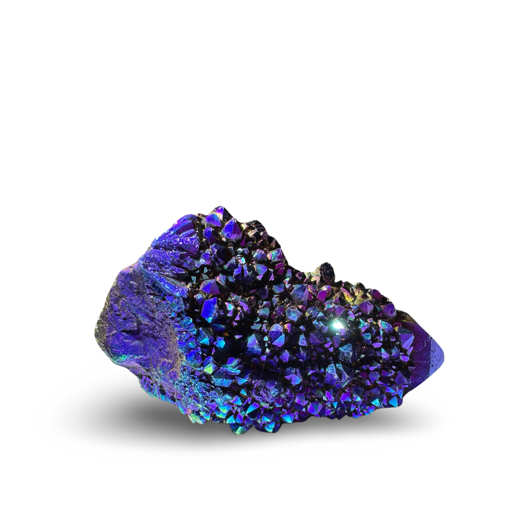 AAA Grade, Double Aura Coated Midnight Purple Aura Spirit Quartz, USA