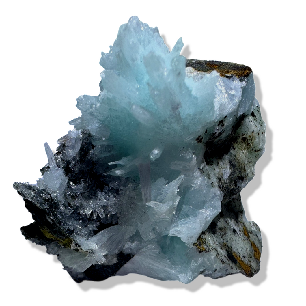 Blue Aragonite, Yunnan Province, China