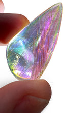 Load image into Gallery viewer, Polished Golden Rutile Aura Stone, Brazilian Quartz, USA aura
