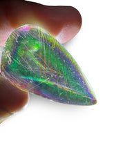 Load image into Gallery viewer, Polished Golden Rutile Aura Stone, Brazilian Quartz, USA aura

