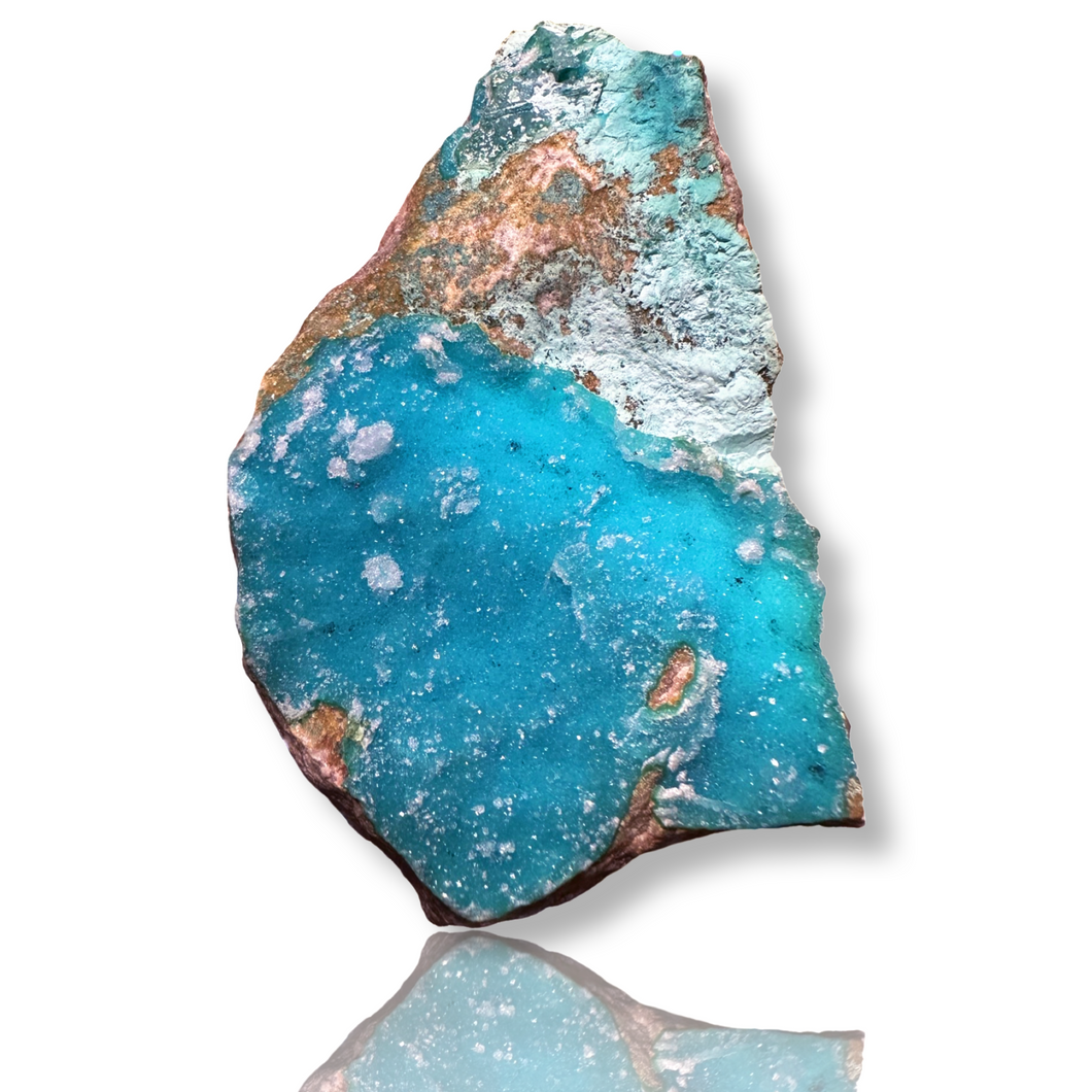 Druzy Gem Silica Chrysocolla Shattuckite, DRC, The Congo, Africa