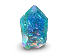 Load image into Gallery viewer, Aqua Aura Double Coated Lemurian Seed, Brazilian Quartz, USA aura

