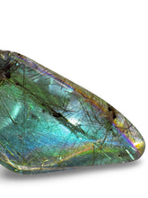Load image into Gallery viewer, Polished Copper Rutile Aura Stone, Brazilian Quartz, USA aura

