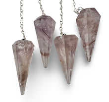 Load image into Gallery viewer, Ametrine Pendulum with UV Reactive Powellite Phantoms, Bahia, Brazil
