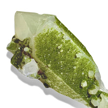 Load image into Gallery viewer, Druzy Epidote on Milk Quartz, Turkey
