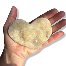 Load image into Gallery viewer, Medium Citrine Sugar Druzy Heart, Brazil

