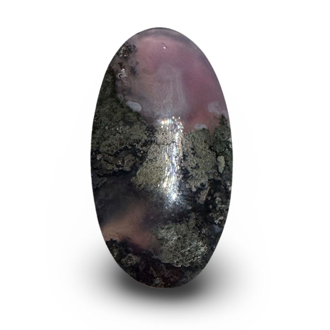 Java Moss Agate Palm Cabochon, Indonesia