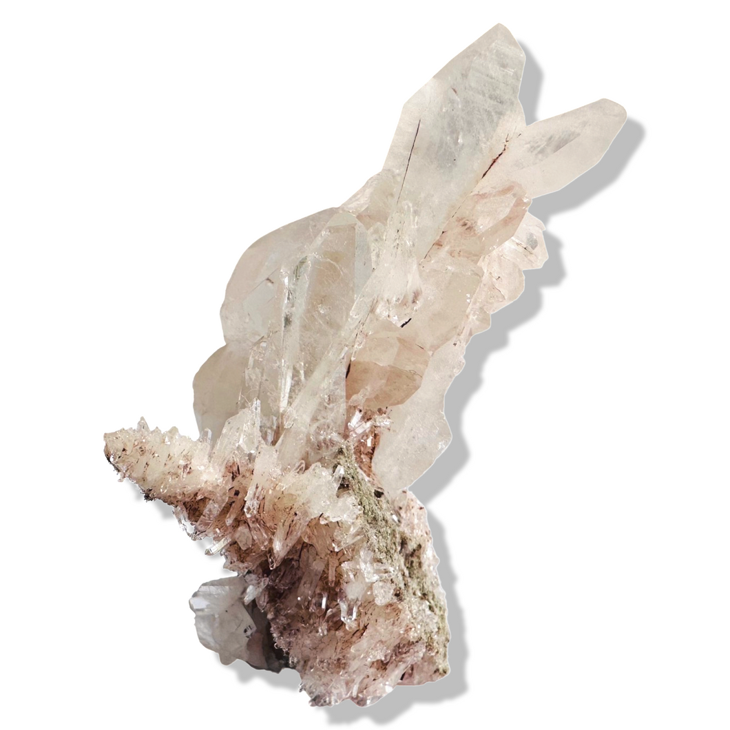 Pink Colombian Faden Quartz with Fuchsite, Santander
