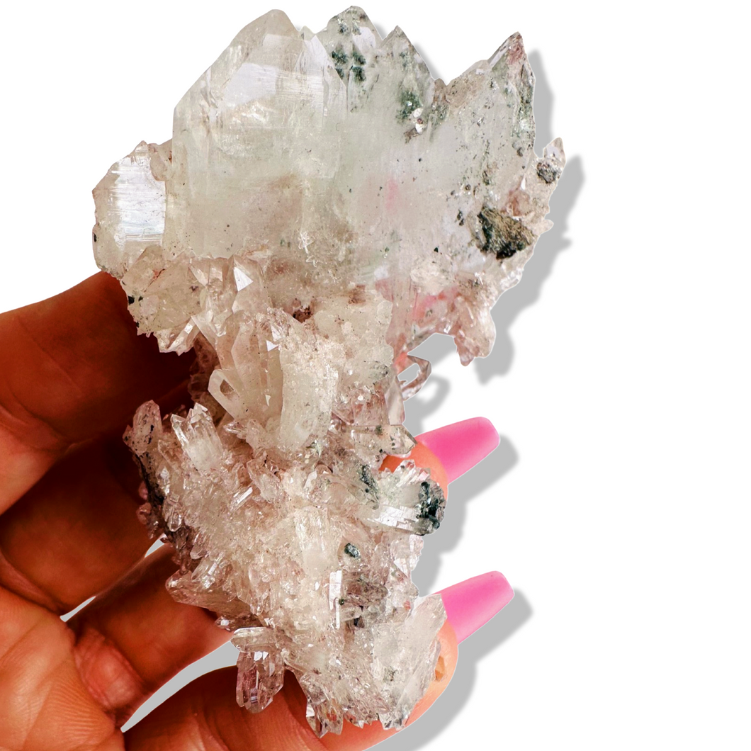 Pink Colombian Faden Quartz with Fuchsite, Santander