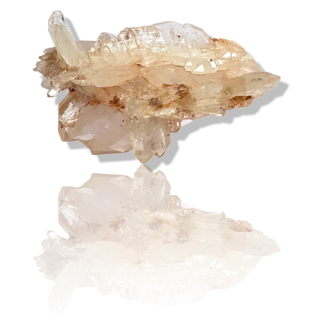 Pink and Gold Colombian Faden Quartz, Santander