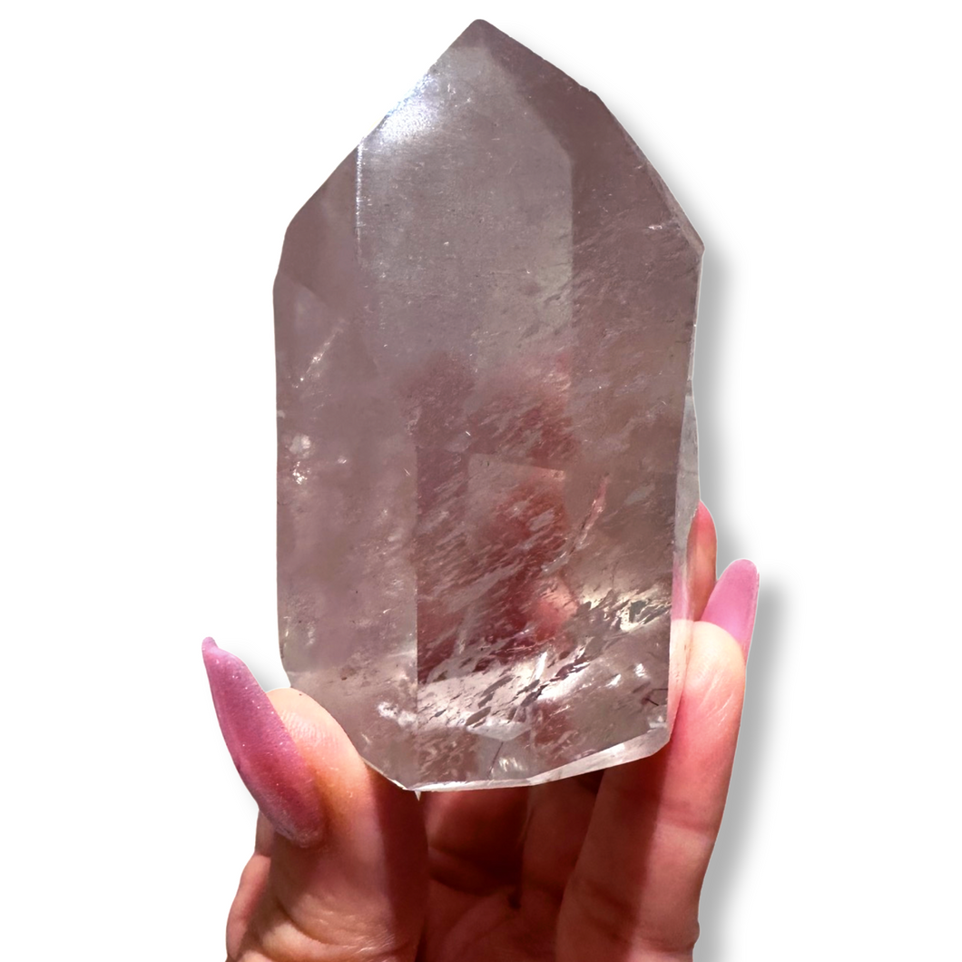 Reserved: Purple Lithium Phantom Quartz Tower, High Grade, Brazil