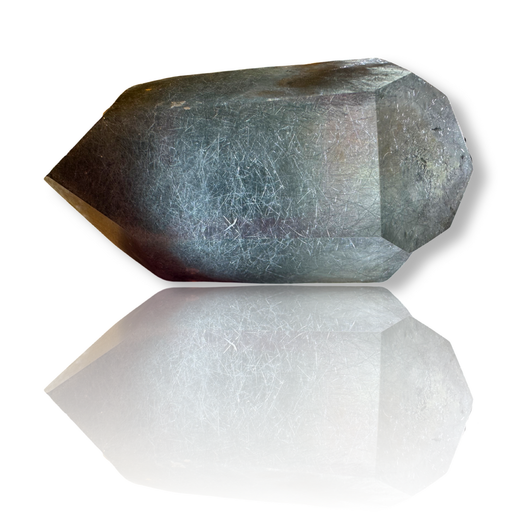 Blue Tourmaline in Quartz ‘Blue Tara’, Ipupiara, Brazil